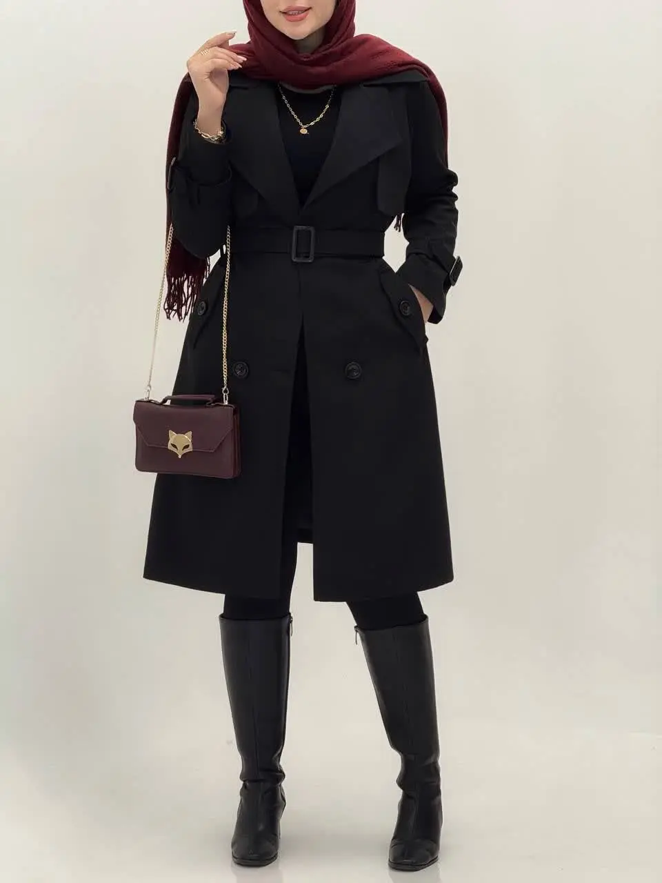 3589-بارونی آستردار پاییزان ( ایراددار )